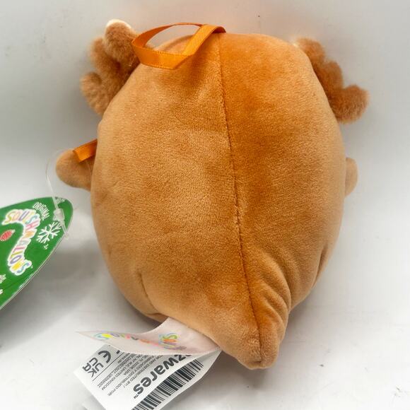 Squishmallows Ornament Den the Gingerbread Axolotl 4-Inch Plush Ornament NWT - Picture 4 of 5